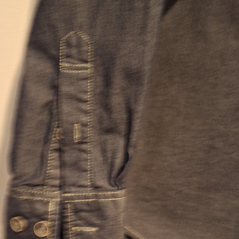 Weatherproof Denim Colored Button-Down Shirt - image 5